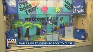 Maple East students head back to class