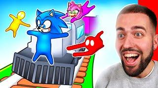 6 AMIS sur 1 TRAIN !! Gang Beasts !