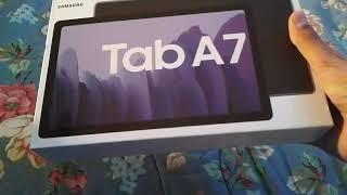 Samsung galaxy tab a7 unboxing