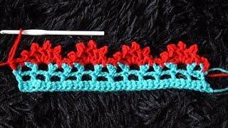 How to Crochet Border Edging / Trim Stitch Pattern #693│by ThePatternFamily