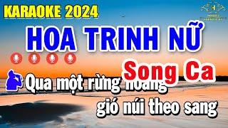 Hoa Trinh Nữ Karaoke Song Ca - Âm Thanh Nhạc Sống Quá Hay | Trọng Hiếu