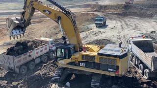 Caterpillar 385C Excavator Loading Mercedes & MAN Trucks With Three  Passes - Interkat SA