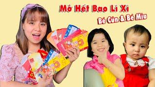 Mở Hết Tất Cả Phong Bao Lì Xì Của Bé Cún & Bé Miu... Tổng được bao nhiêu tiền !??