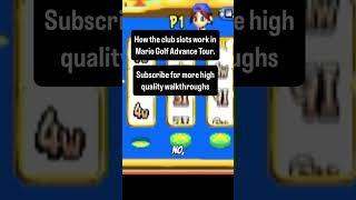 How Club Slots REALLY Work in Mario Golf Advance Tour