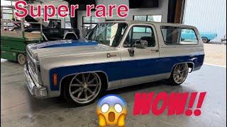1980 square body K5 blazer lowered on air suspension cold AC perfect cruiser/driver quality classic