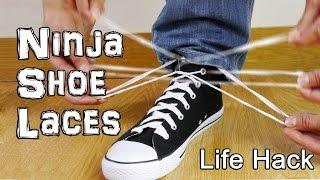 How to Tie Shoe Laces like a Ninja! Life Hacks