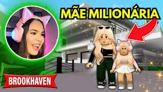 MÃE MILIONÁRIA me ADOTOU no BROOKHAVEN!!! - ROBLOX