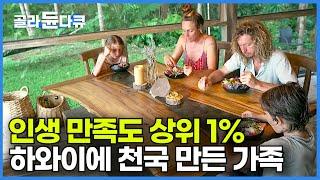 물가 비싼 하와이에 천국 만들어 놓고 인생 만족도 상위 1%의 삶을 사는 가족┃그저 돈이 많은 부자와는 차원이 다른 행복┃하와이 신들의 정원 카우아이 섬┃숲이 그린 집┃#골라듄다큐