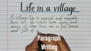 Life in a Village-Paragraph Writing//Essay Writing//Neat and clean handwriting@MASTERHANDWRITING