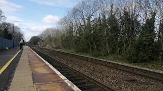 Test train passing Warwick