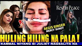 Actual video ni Mercy Sunot, Aegis Singer, sa ICU  bago pumanaw, kambal niya nagsalita na.