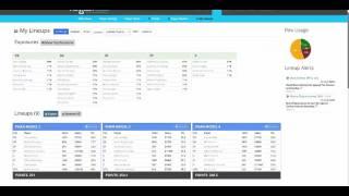 Fantasy Labs DFS Lineup Tools: Multi-Lineup Builder (2 of 5)
