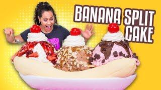 Banana Split CAKE!! | YO'S BIRTHDAY SPECIAL | How To Cake It