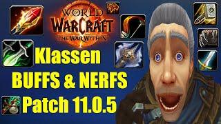 Kuriose Klassen BUFFS und NERFS zum Patch 11.0.5 Release am 23. Oktober | WoW War Within