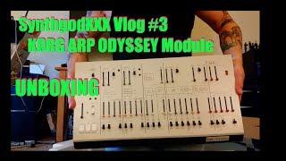 SynthgodXXX Vlog #3 Korg ARP Odyssey REV 1 White Module UNBOXING! Rik Marston