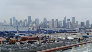 Leaving the port Allure of the Seas Miami Dade Floryda USA