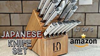 Knifesaga Review - Best Japanese Knives 15 Piece Set!