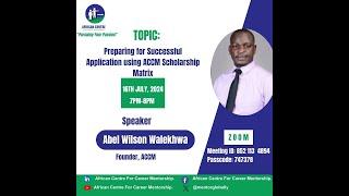 ACCM Scholarship Matrix: Preparing for Successful Applications