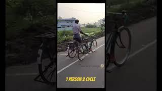 one person but operate two cycles #olddays #memories #cycle #cycling