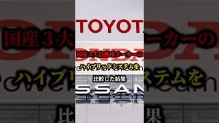 Comparing the hybrid systems of the three major Japanese automakers #hybrid #car #Toyota #Honda #...
