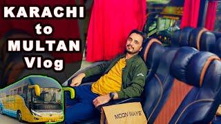 Karachi to Multan Moon Ways Business Class Bus Travel vlog | Faisal Movers Vlog | PK BUSES