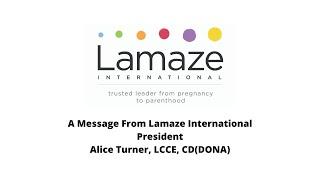 Message From Lamaze Leadership - June 2020