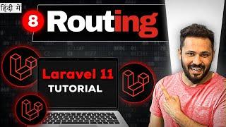 Laravel 11 tutorial in Hindi #8 Routing in laravel