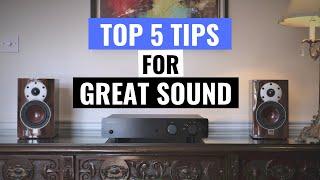 Top 5 tips for great sound - Roadmap to success!