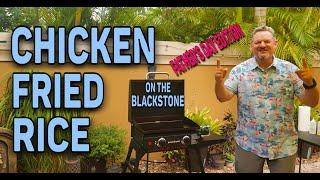 Chicken Fried Rice on the Blackstone 22" Griddle | COOKING WITH BIG CAT 305