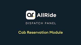 Cab Reservation Software | AllRide Cab