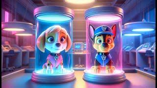 Paw Patrol Ultimate Rescue - CHASE x MARSHALL Are Trapped In An Experiment? - Rainbow 3