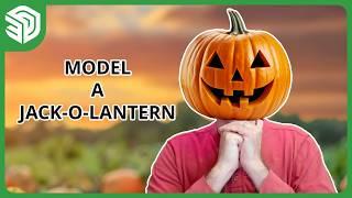 Modeling a Jack-o-lantern in SketchUp