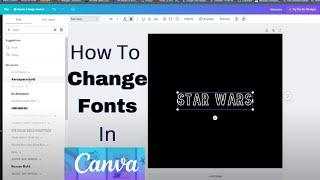 How To Change Font In Canva