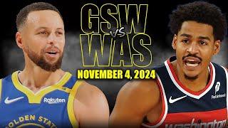 Golden State Warriors vs Washington Wizards Full Game Highlights - November 4  | 2024-25 NBA Season