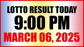 Lotto Result Today 9pm Draw March 6, 2025 Swertres Ez2 Pcso