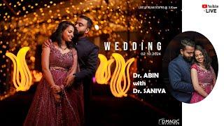 Dr. ABIN  Dr. SANIYA //Wedding Ceremony Live // 02.11.2024// 3.30 pm onwards