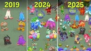 Faerie Island Evolution 2019-2025 | My Singing Monsters