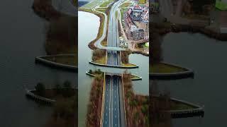 Aquaduct Veluwemeer: A Modern Engineering Marvel | Aerial Tour | Netherlands Hidden Gems #shorts