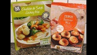 Morrisons Chicken & Sage Gravy Mix and Tesco Yorkshire Pudding Batter Mix Review