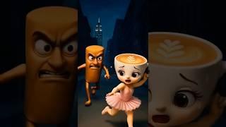 Tung Tung Tung Sahur  VS Ballerina Cappuccino  Italian #brainrot #meme #shortsvideos #crocodilo