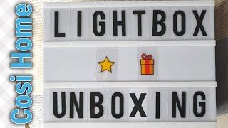 Cosi home Cinematic Lightbox Review - A4 Light Box: 100 Letters, Emoji, Smilies + Symbols