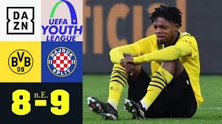 Bangen bis zum Schluss und doch raus: Dortmund - Hajduk Split 8:9 n.E. | UEFA Youth League | DAZN