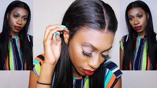 Perfect Hairline Super Easy! With Straight Lace Frontal Wig Ft. Allove Hair On Aliexpress