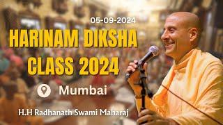 Mumbai Harinam Diksha 2024 Class HH Radhanatha Swami Maharaj