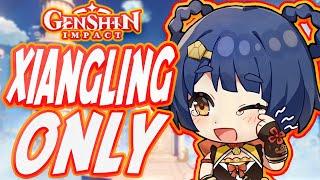 Can You Beat Genshin Impact Only Using Xiangling??!!