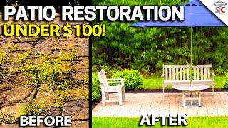 Patio Paver Restoration - DIY Step by Step How to - Easy