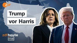 Harris vs. Trump: Richtungsentscheidung in den USA | Analyse bei ZDFheute live