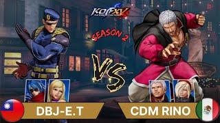 KOF XV DBJ-E.T (B. Jenet/Heidern/Krohnen) vs CDM RINO (O.Yashiro/Yashiro/Ash) Replay Match Pre-Evo