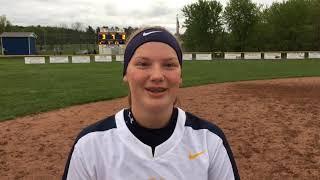 Danielle Dumoulin doing it with her arm and bat for Goodrich