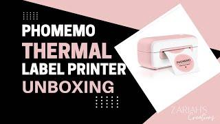 Thermal Label Printer Unboxing | Phememo